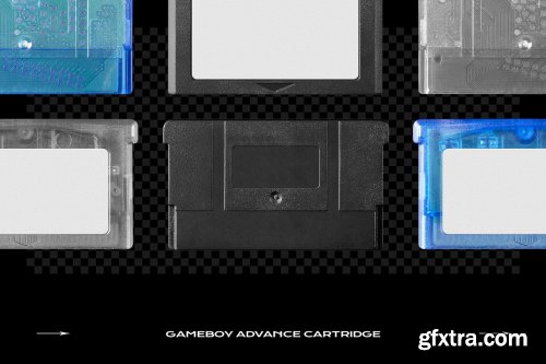 CreativeMarket - Game Cartridge Mockup Bundle Retro 6178588