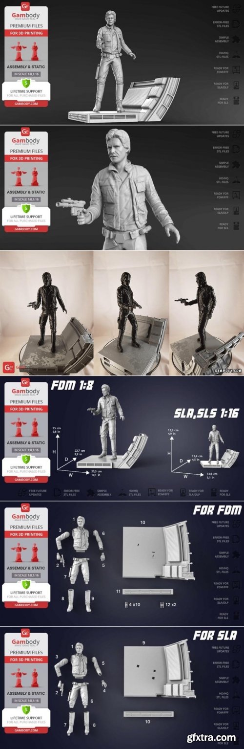 Han Solo – 3D Print Model