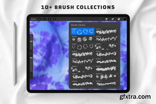 Procreate Tie Dye Ink Blot Brushes