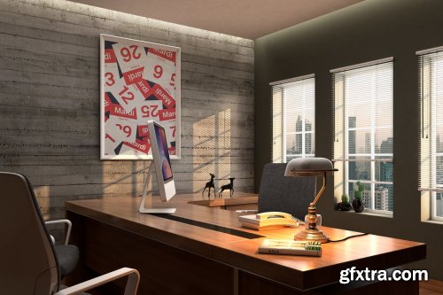 Elegant Office MockUp Scenes 01