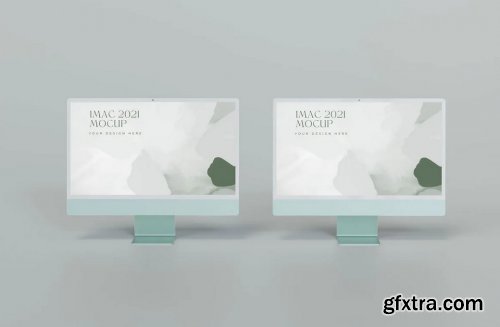 iMac 2021 Mockup All Color