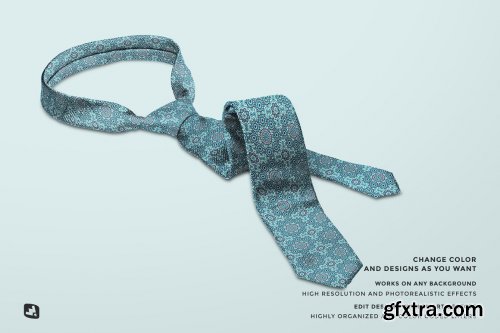 CreativeMarket - Men's Formal Tie Mockup 6180295