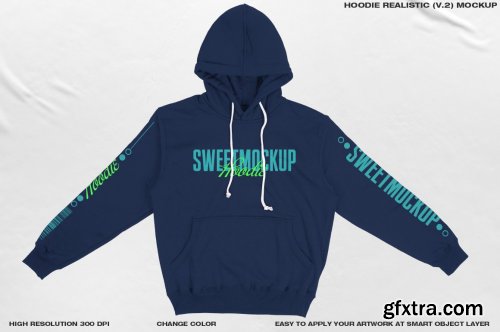 CreativeMarket - HOODIE REALISTIC (V.2) MOCKUP 6184902