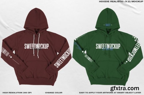 CreativeMarket - HOODIE REALISTIC (V.2) MOCKUP 6184902