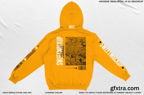 CreativeMarket - HOODIE REALISTIC (V.2) MOCKUP 6184902