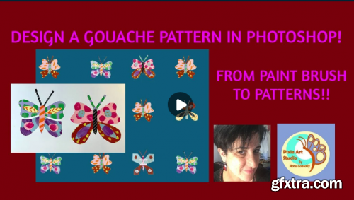  Design a Gouache Pattern In Photoshop: From Paint Brush to Digital Patterns!