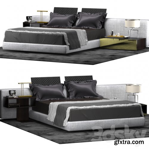 Minotti YANG BED WIDE