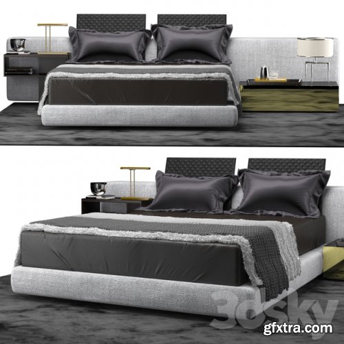 Minotti YANG BED WIDE