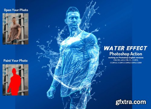 CreativeMarket - Water Effect Photoshop Action 6379909