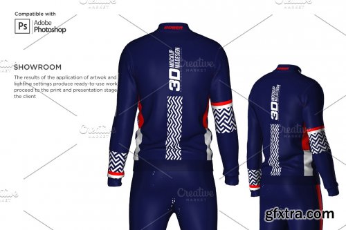 CreativeMarket - 3D Men's Tracksuit Mockup 5963461