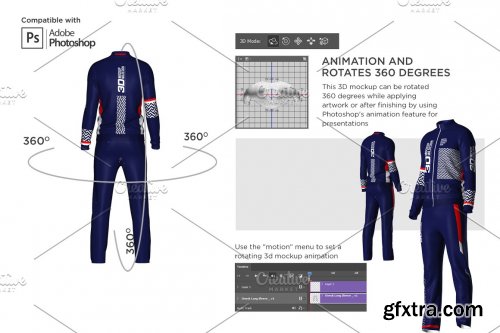 CreativeMarket - 3D Men's Tracksuit Mockup 5963461