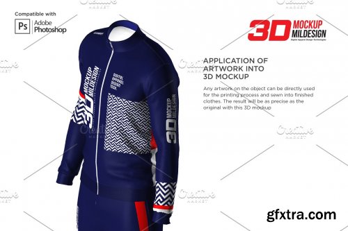 CreativeMarket - 3D Men's Tracksuit Mockup 5963461