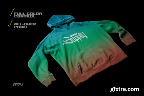 CreativeMarket - Vintage Pullover Hoodie Mockup 5927983