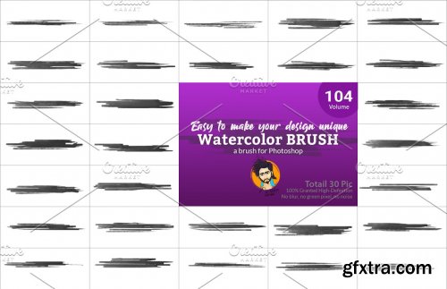 CreativeMarket - Watercolor Brush Bundle Vl 05 5746838