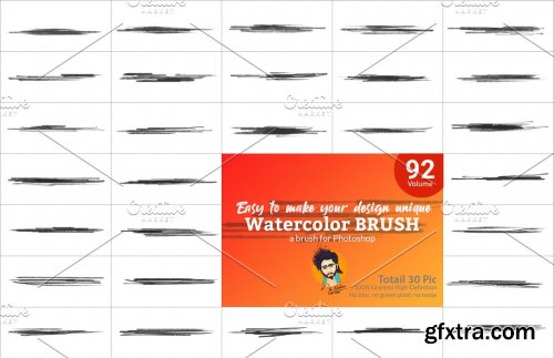 CreativeMarket - Watercolor Brush Bundle Vl 05 5746838