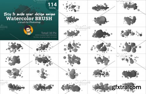 CreativeMarket - Watercolor Brush Bundle Vl 05 5746838