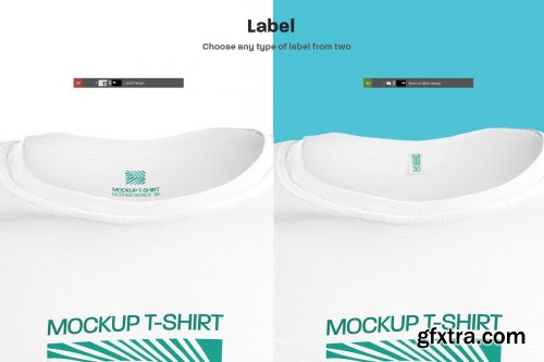 CreativeMarket - 6 3D Mockups Woman T-Shirt 6324578