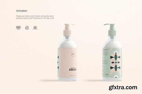 CreativeMarket - Pump Bottle Animated Mockup 6385911