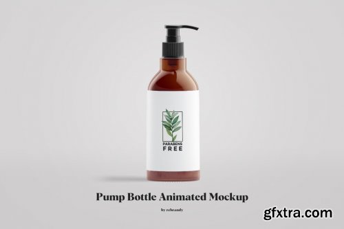 CreativeMarket - Pump Bottle Animated Mockup 6385911