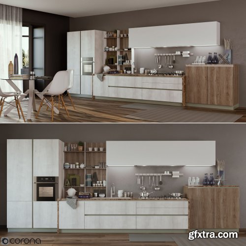 TurboSquid - Kitchen Cucine Stosa Infinity