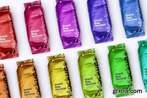 CreativeMarket - Snack Bag PSD Mockups 6058095