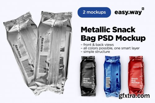 CreativeMarket - Snack Bag PSD Mockups 6058095