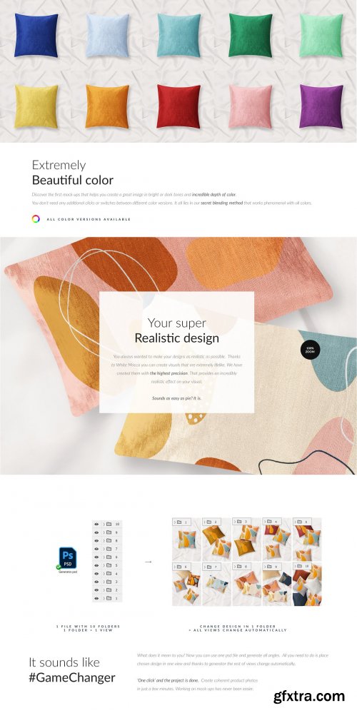 CreativeMarket - Pillows & Bedsheet Mock-ups 6128452