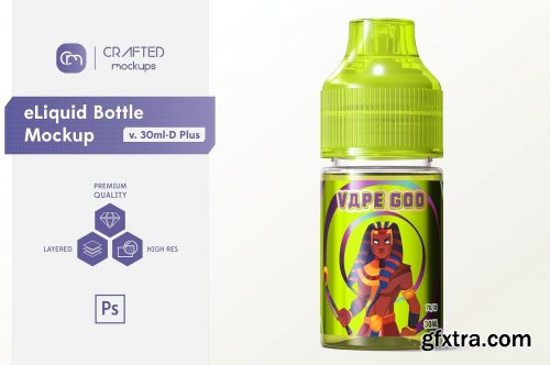 CreativeMarket - eLiquid Bottle Mockup v. 30ml-D Plus 6132307