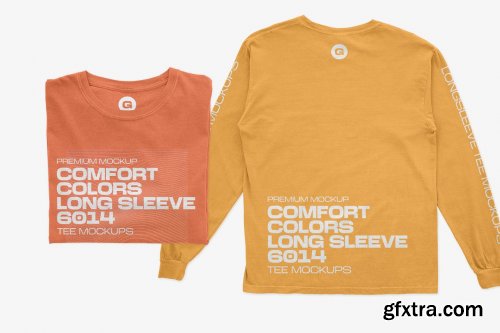 CreativeMarket - Comfort Colors Long Sleeve Mockups 5934053