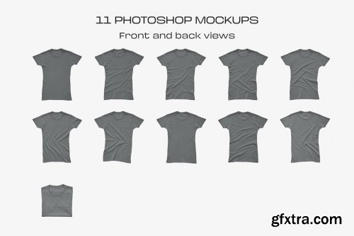 CreativeMarket - Alternative Women Basic Tee Mockups 5933636