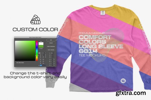 CreativeMarket - Comfort Colors Long Sleeve Mockups 5934053