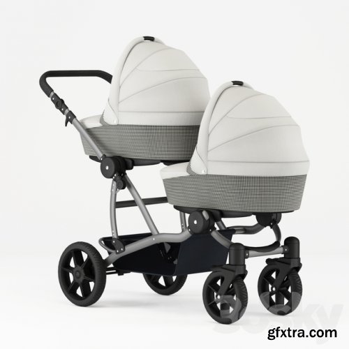 Carriage for twins for newborns