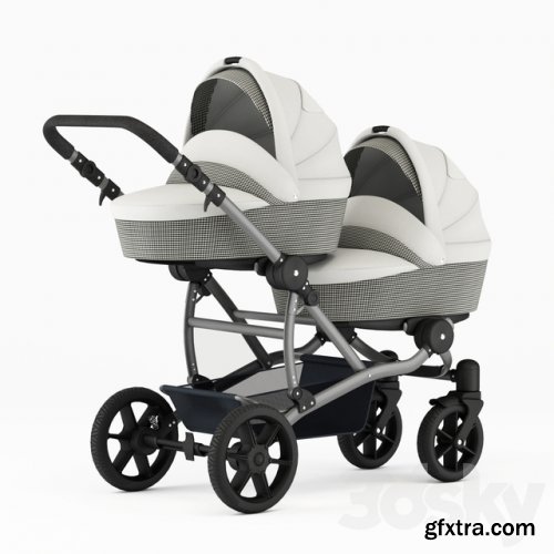 Carriage for twins for newborns