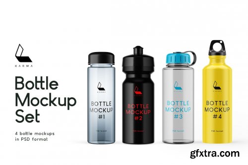 CreativeMarket - Bottle Mockup Set 6197078