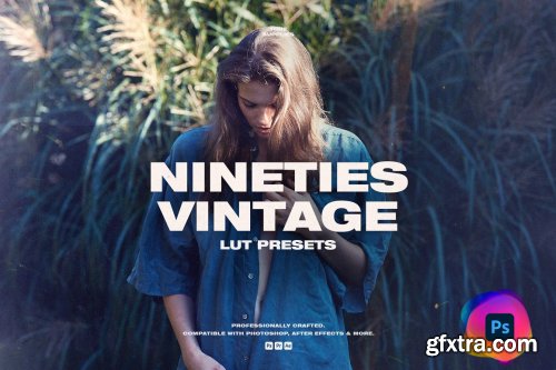 CreativeMarket - 90's Vintage LUT Presets Photoshop 6166123