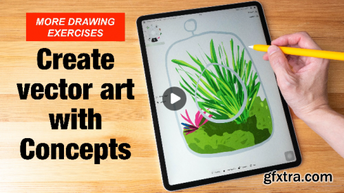  More Drawing Exercises with Concepts app: Create Vector Art with Ease