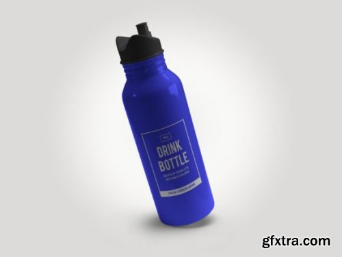 Bottle Flask 3D Mockup Template Bundle