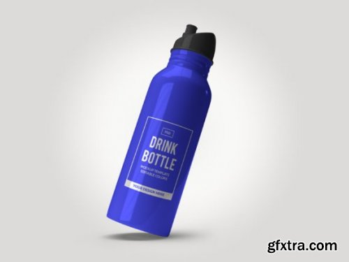 Bottle Flask 3D Mockup Template Bundle