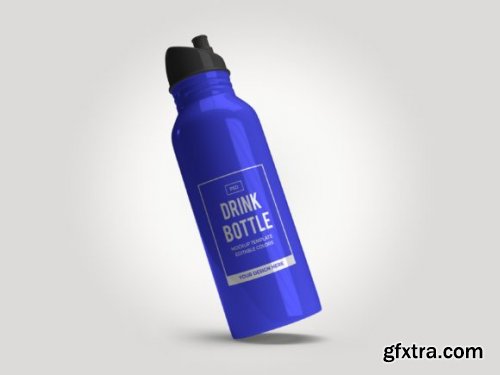 Bottle Flask 3D Mockup Template Bundle