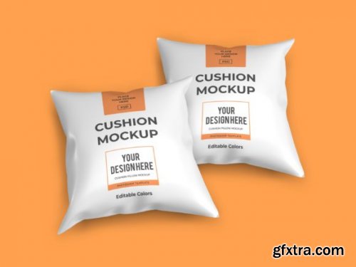 Cushion Pillow 3D Mockup Bundle Template