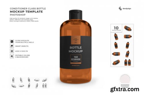 Conditioner Bottle 3D Mockup Bundle 