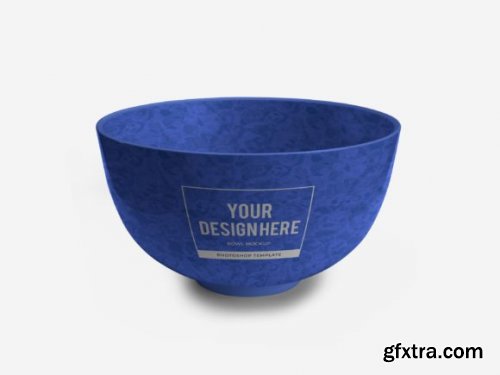 Ceramic Bowl 3D Mockup Template Bundle