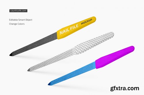 CreativeMarket - Nail File Mockup Set 6324172