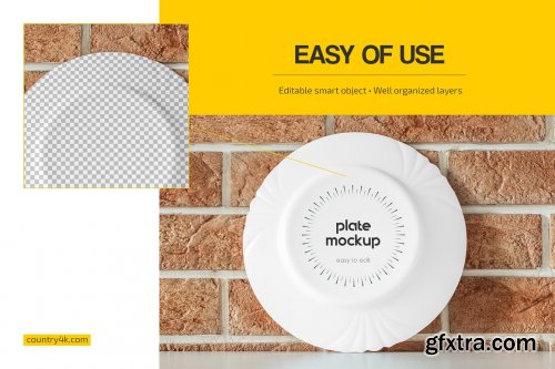 CreativeMarket - Plate Mockup Set 6342541