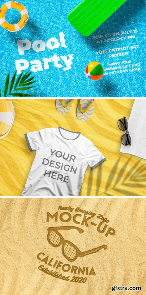 CreativeMarket - Summer Scene and Mockup Creator 6417911