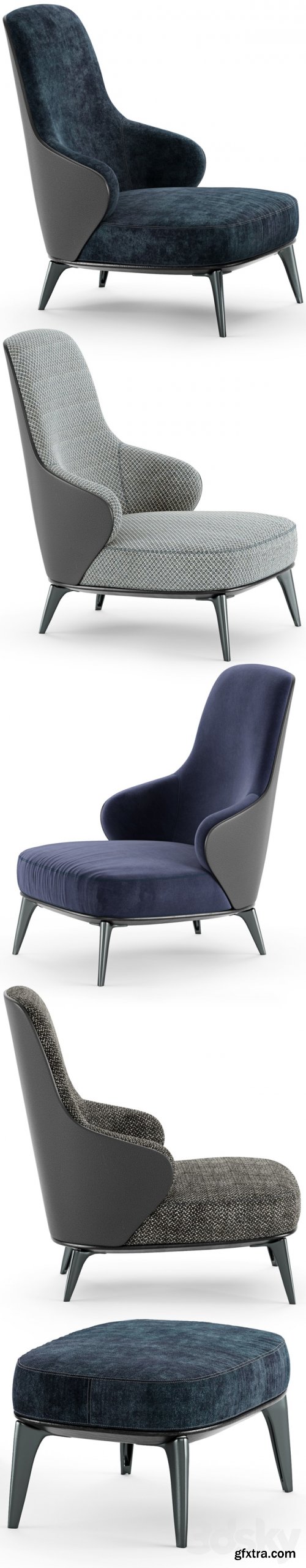 Minotti Leslie Bergere Armchair