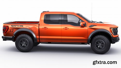 Cgtrader - Pick-up F-150 2021 Raptor 3D model