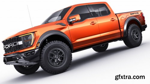 Cgtrader - Pick-up F-150 2021 Raptor 3D model