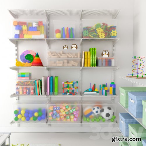 Storage system for the children's room Elfa