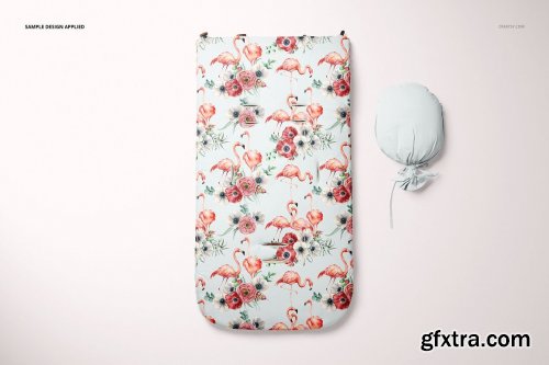 CreativeMarket - Baby Sleeping Bag Mockup Set 5592047